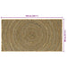 Vloerkleden Zwart 80 x 150 cm Jute