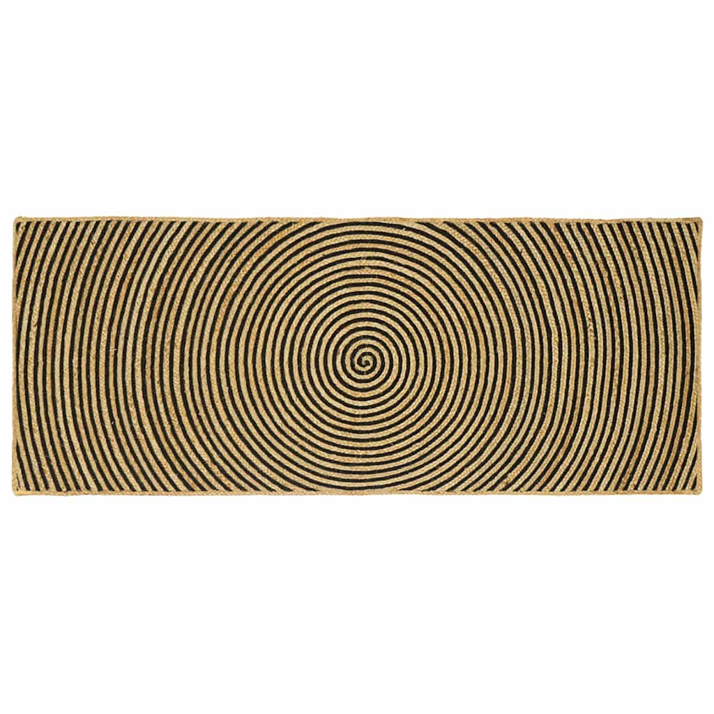 Vloerkleden Zwart 80 x 200 cm Jute