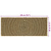 Vloerkleden Zwart 80 x 200 cm Jute