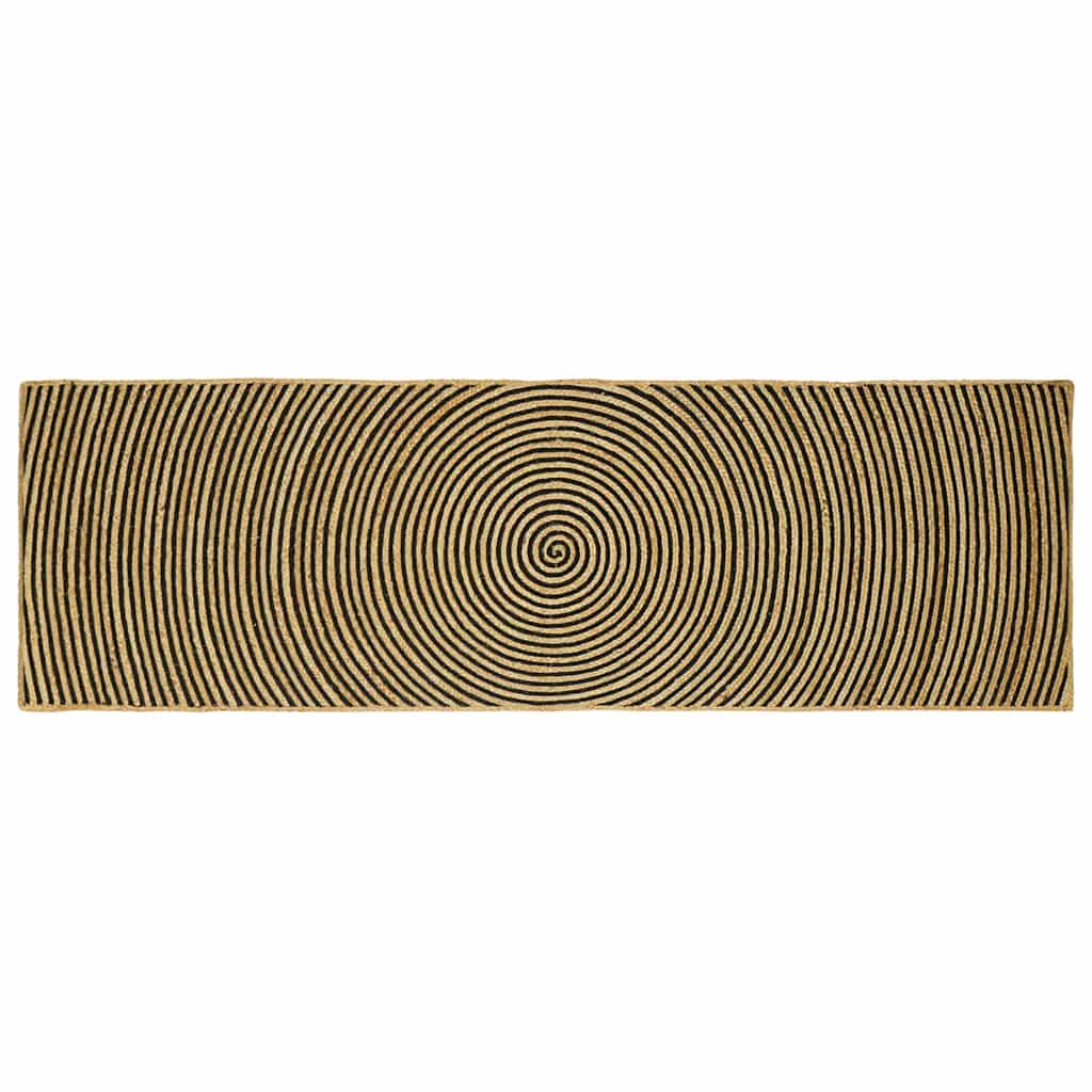 Vloerkleden Zwart 80 x 250 cm Jute