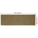 Vloerkleden Zwart 80 x 250 cm Jute