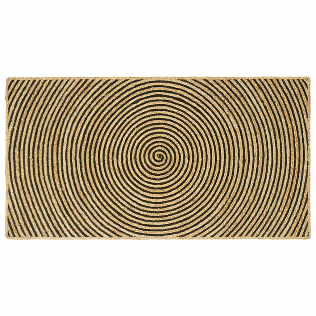 Vloerkleden Zwart 100 x 200 cm Jute