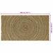 Vloerkleden Zwart 100 x 200 cm Jute
