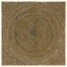 Vloerkleden Zwart 120 x 120 cm Jute