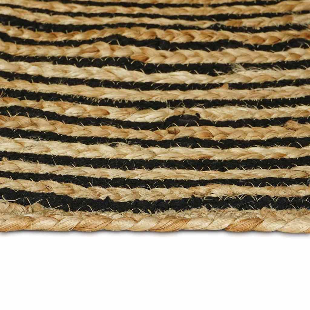 Vloerkleden Zwart 140 x 200 cm Jute