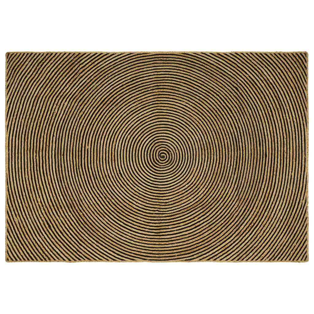 Vloerkleden Zwart 160 x 230 cm Jute