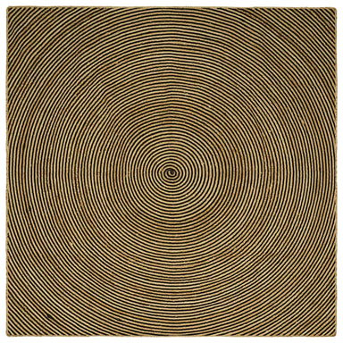 Vloerkleden Zwart 240 x 240 cm Jute
