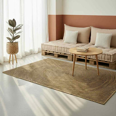 Vloerkleden Zwart 240 x 240 cm Jute