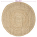 Gebied Tapijt Wit Ø 180 cm Jute