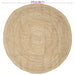 Gebied Tapijt Wit Ø 210 cm Jute
