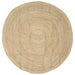 Gebied Tapijt Wit Ø 210 cm Jute