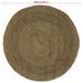 Gebied Tapijt Zwart Ø 240 cm Jute