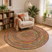 Gebied Tapijt Multikleur Ø 180 cm Jute