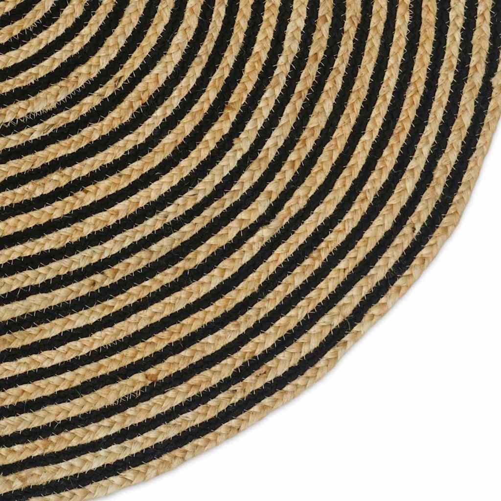 Vloerkleden Naturel en Zwart 205 x 305 cm Jute