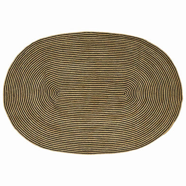 Vloerkleden Naturel en Zwart 205 x 305 cm Jute
