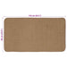 Gebied Tapijt Licht Bruin 60 x 110 cm Jute
