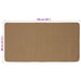 Gebied Tapijt Licht Bruin 80 x 150 cm Jute
