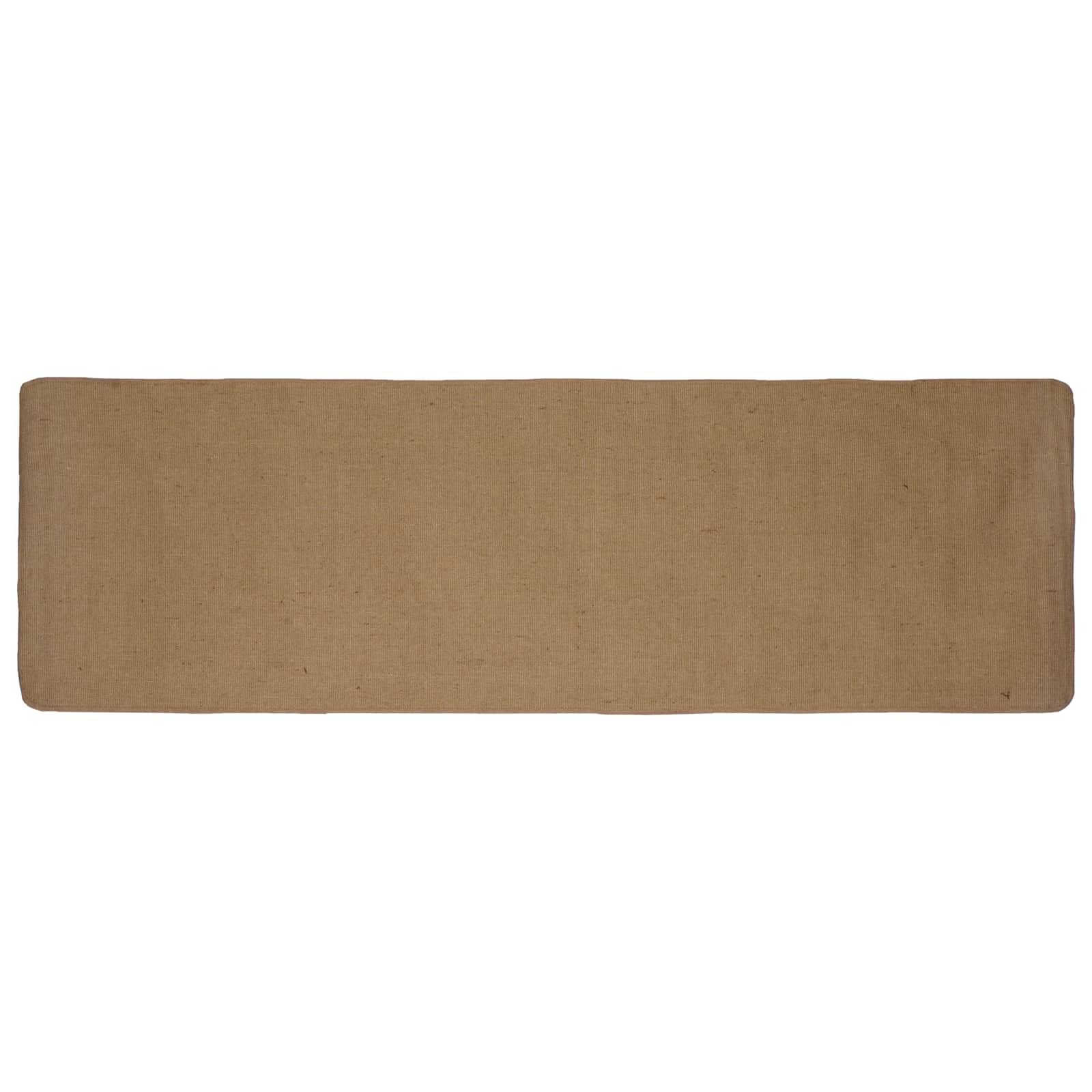 Gebied Tapijt Licht Bruin 80 x 300 cm Jute