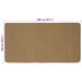 Gebied Tapijt Licht Bruin 100 x 200 cm Jute