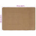 Gebied Tapijt Licht Bruin 120 x 170 cm Jute