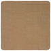 Gebied Tapijt Licht Bruin 160 x 160 cm Jute