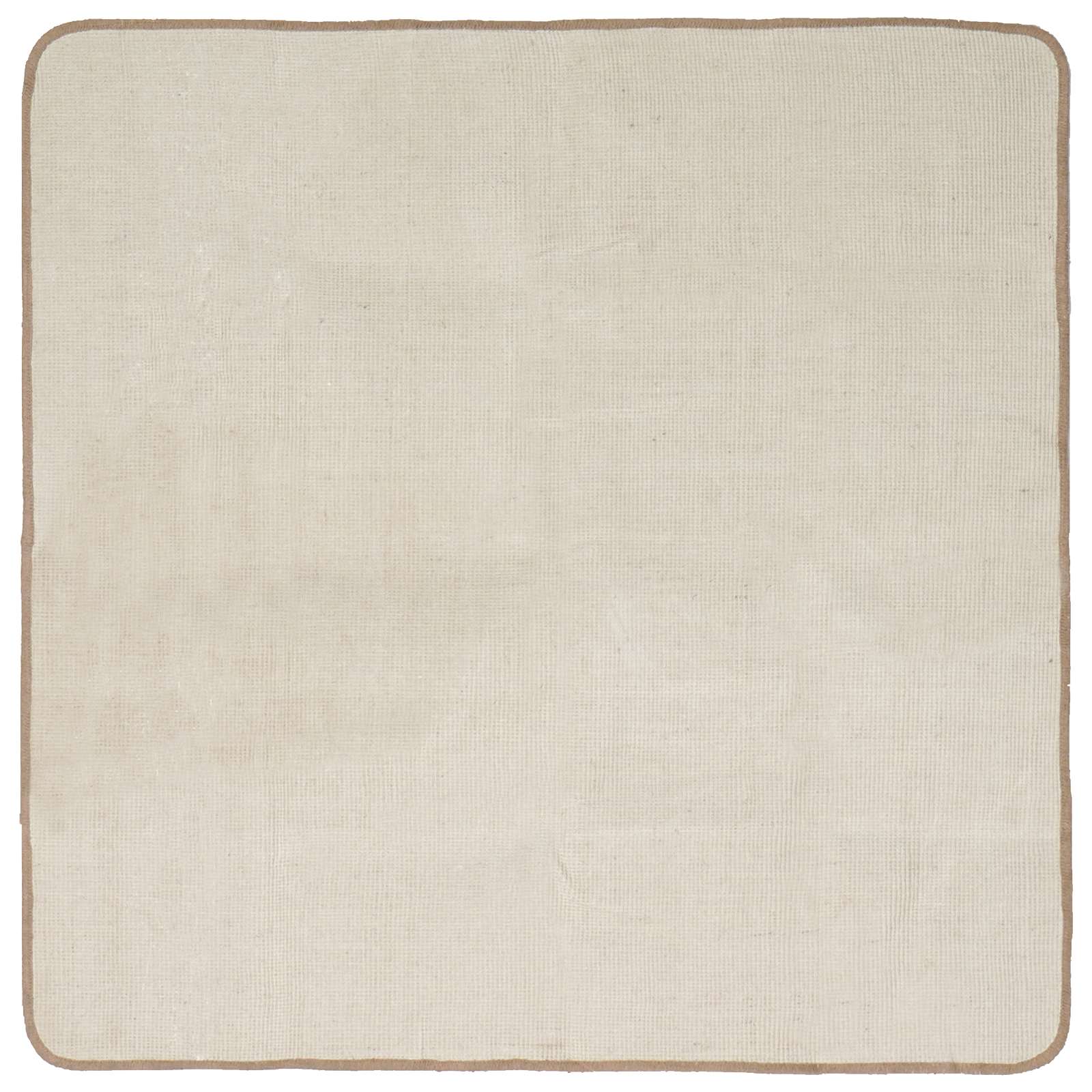 Gebied Tapijt Licht Bruin 160 x 160 cm Jute