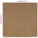 Gebied Tapijt Licht Bruin 300 x 300 cm Jute