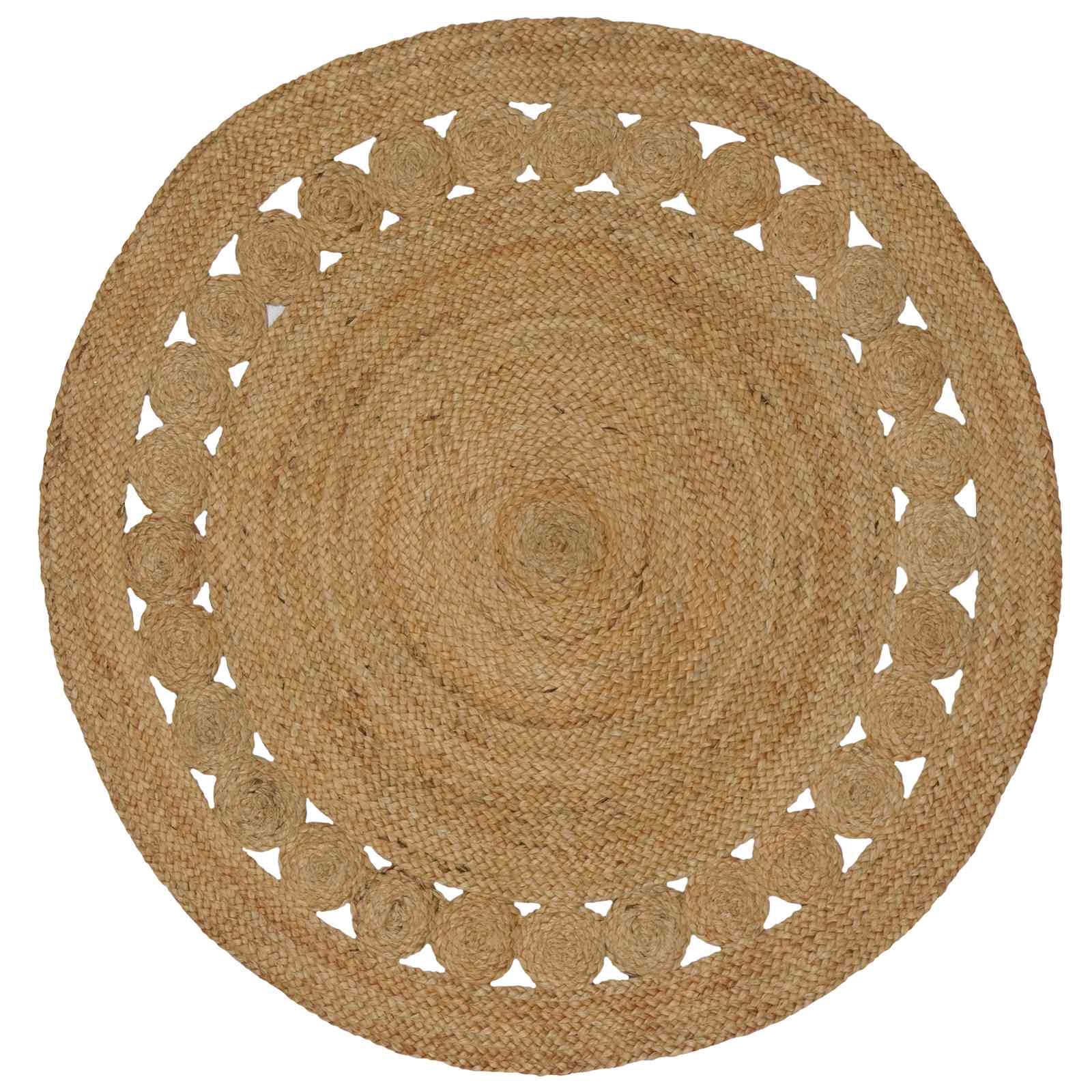 Vloerkleden Naturel Ø 120 cm Jute