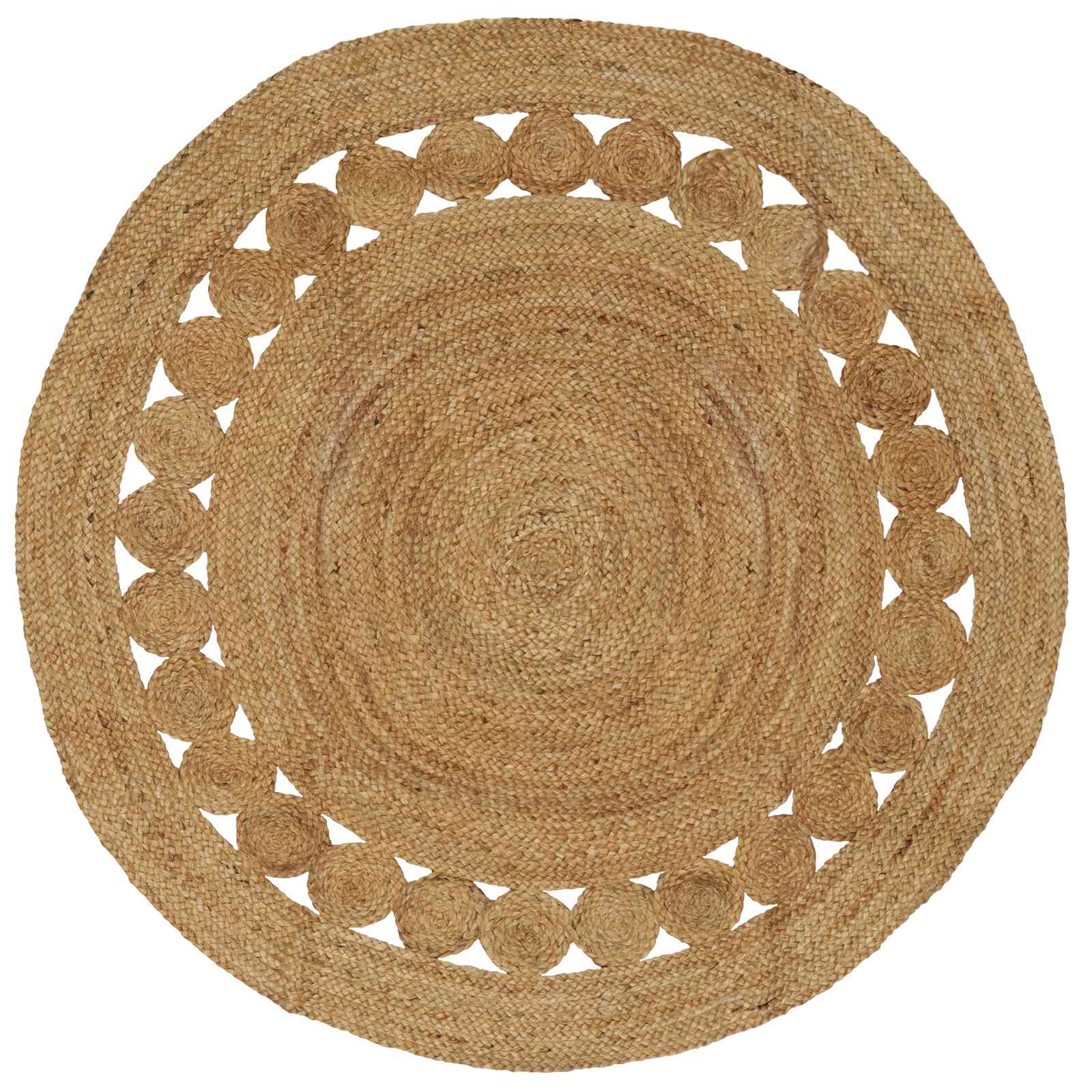 Vloerkleden Naturel Ø 150 cm Jute