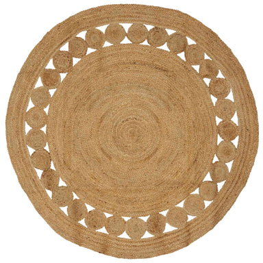 Vloerkleden Naturel Ø 180 cm Jute