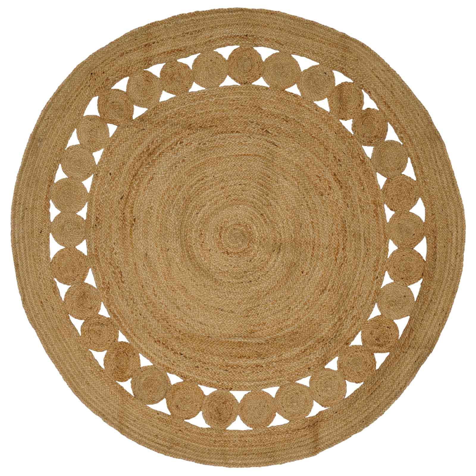 Vloerkleden Naturel Ø 210 cm Jute