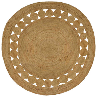 Vloerkleden Naturel Ø 240 cm Jute