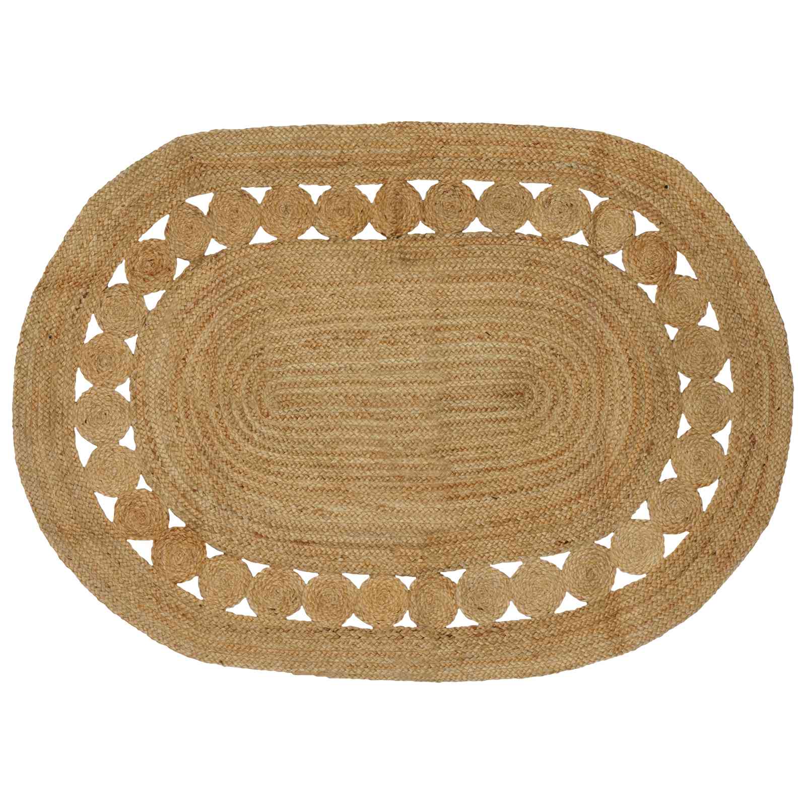 Vloerkleden Naturel 122 x 183 cm Jute