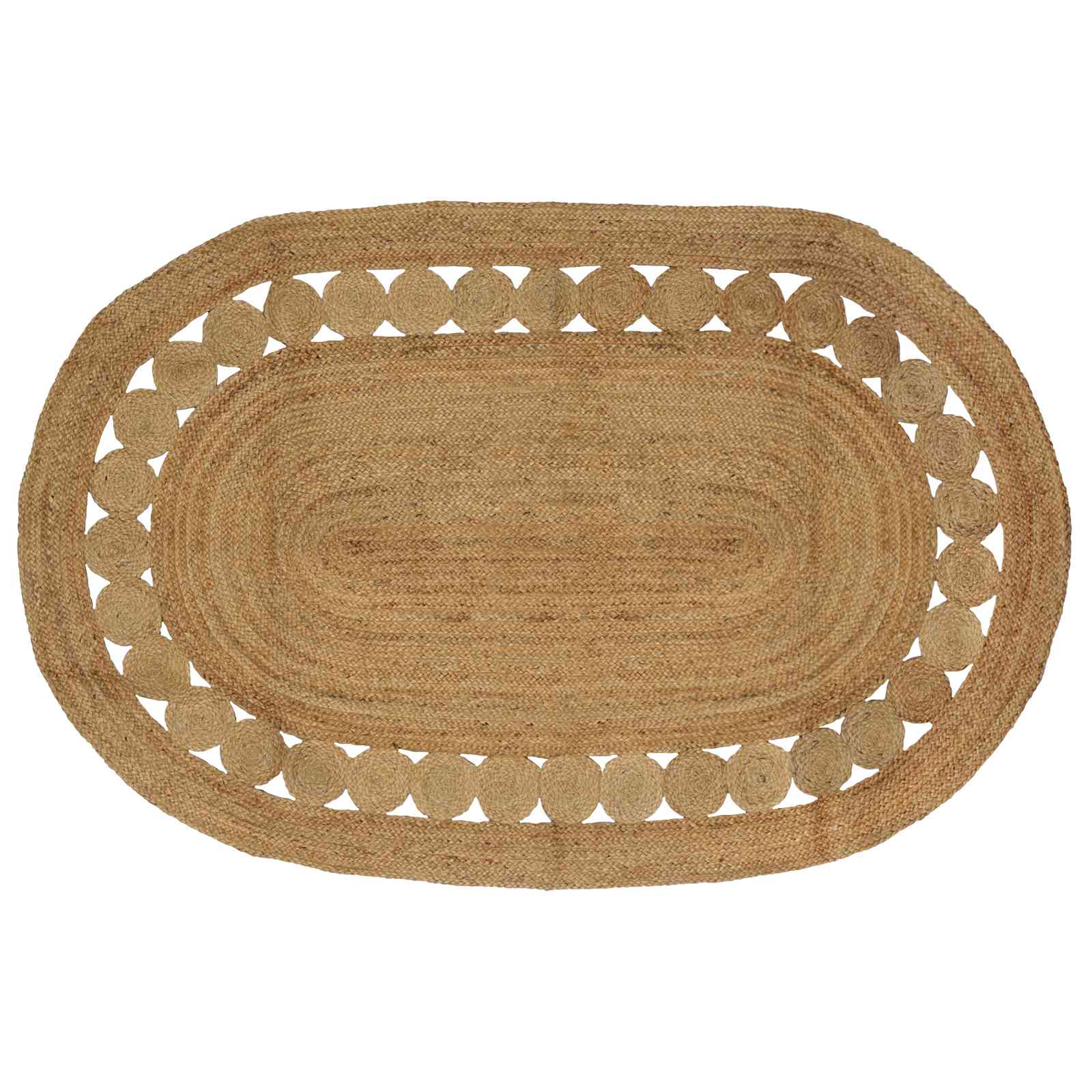 Vloerkleden Naturel 152 x 245 cm Jute