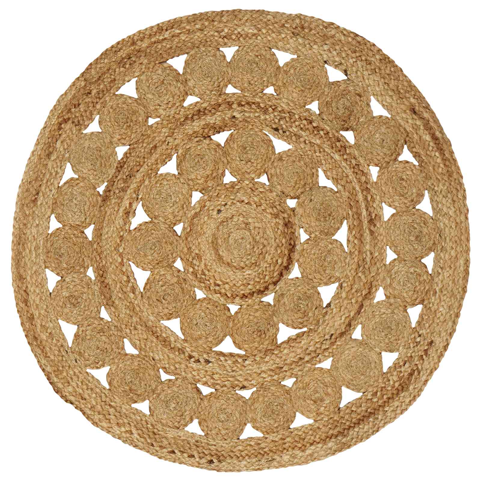 Vloerkleden Naturel Ø 90 cm Jute
