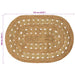 Gebied Tapijt Naturel 100 x 152 cm Jute