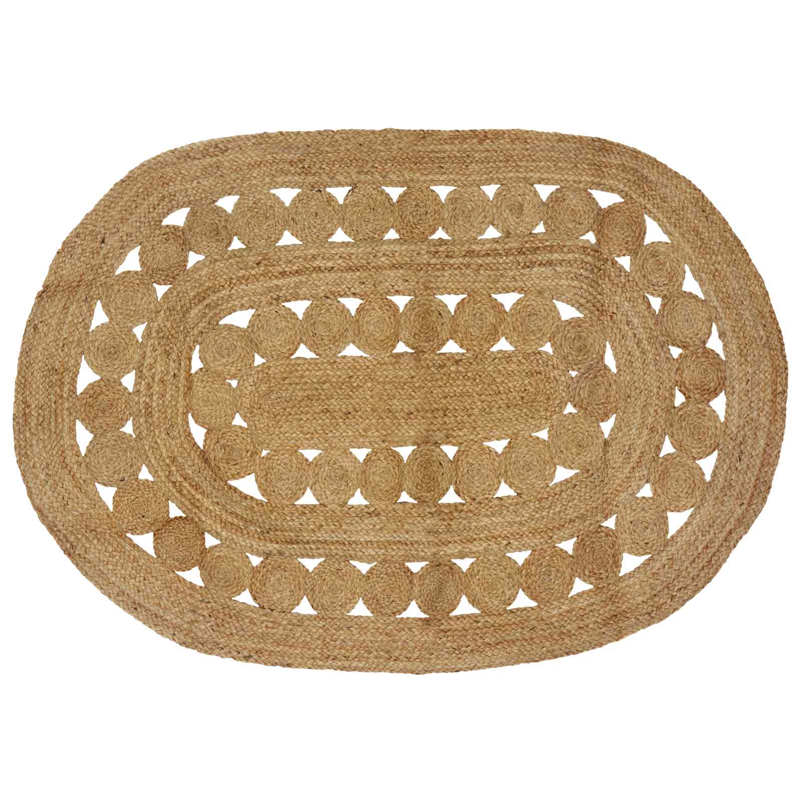 Vloerkleden Naturel 122 x 183 cm Jute