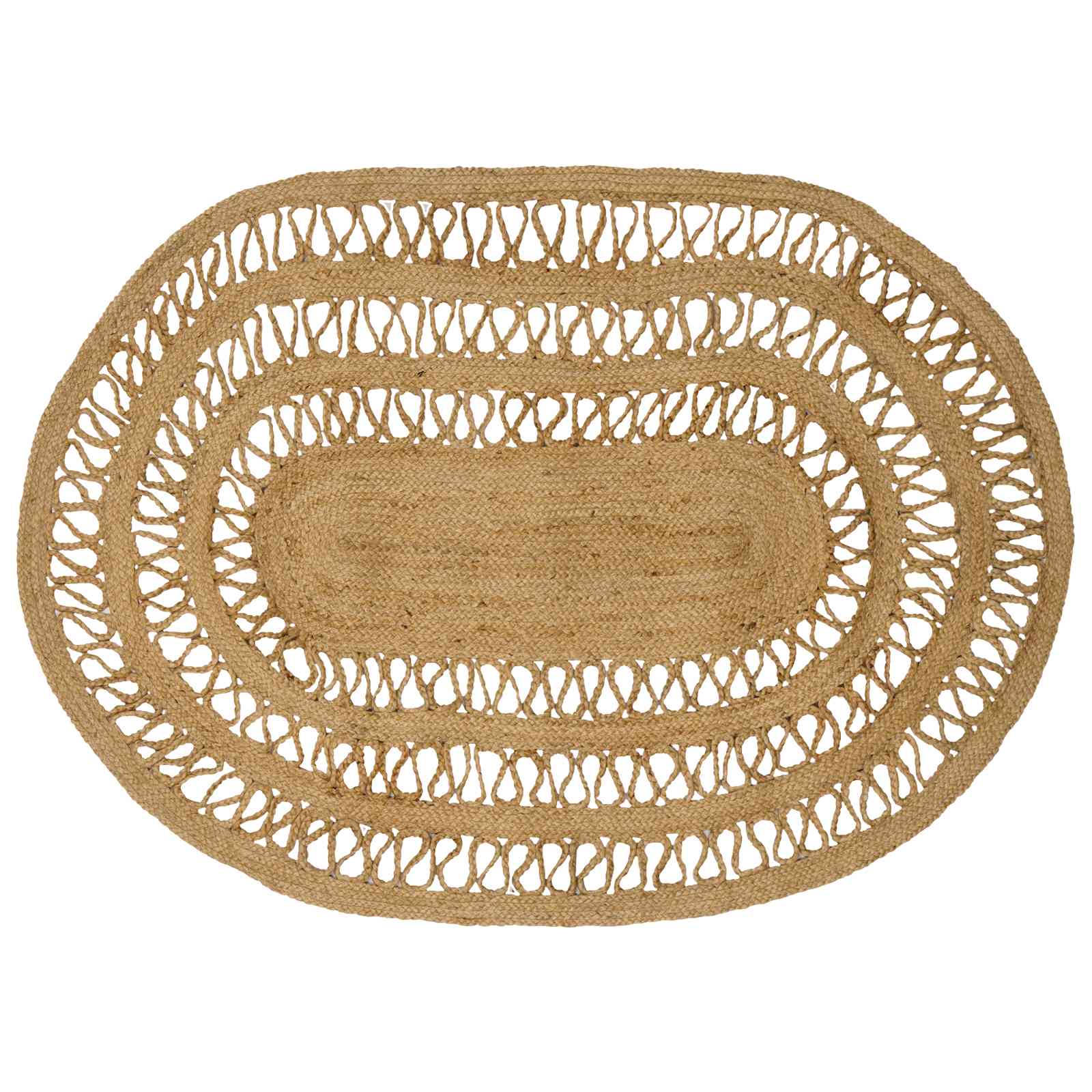 Vloerkleden Naturel 100 x 152 cm Jute