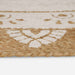 Vloerkleden Bloemen Natuurlijk met Witte Print 152 x 245 cm