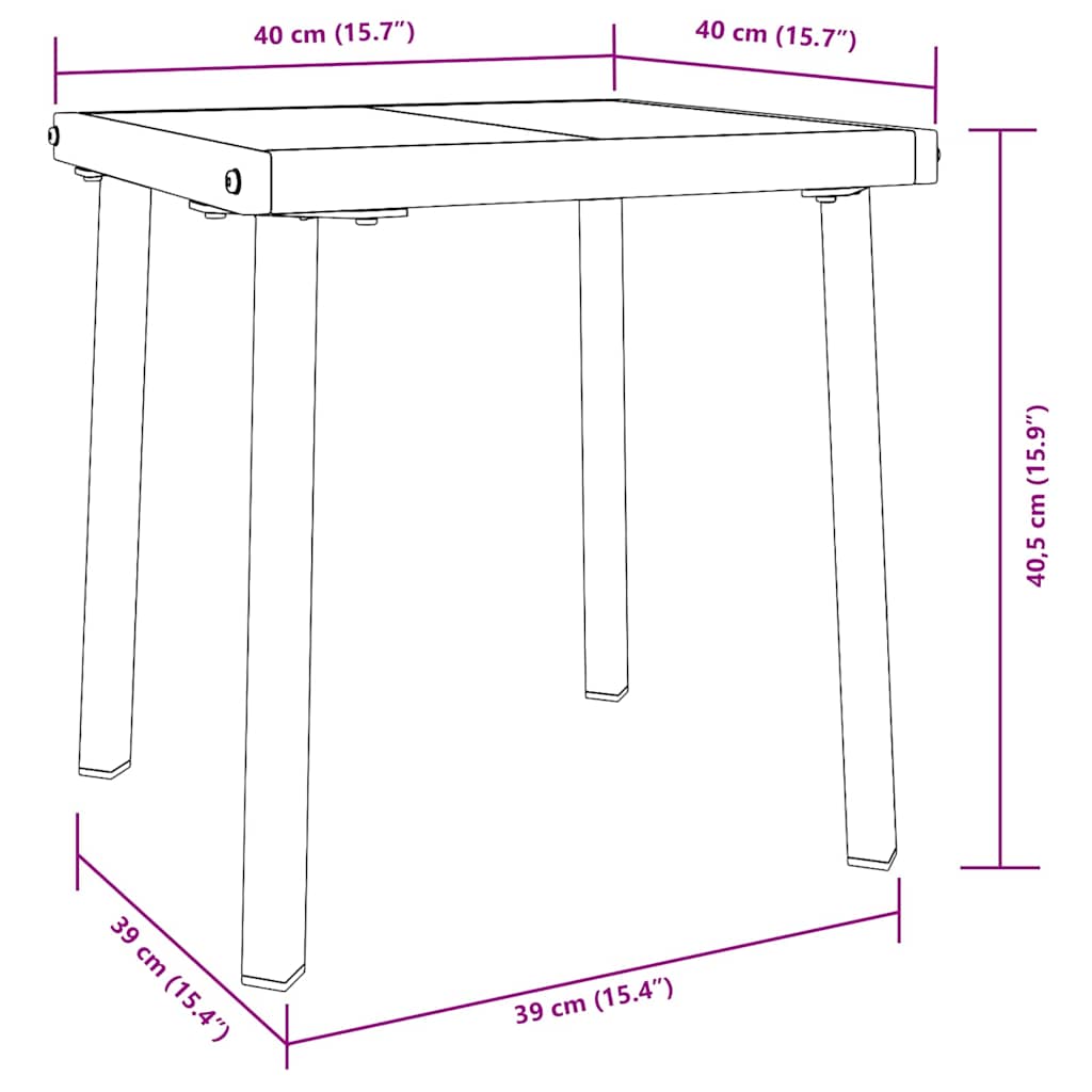 Ligstoel 3 st poly rattan Zwart en Wit