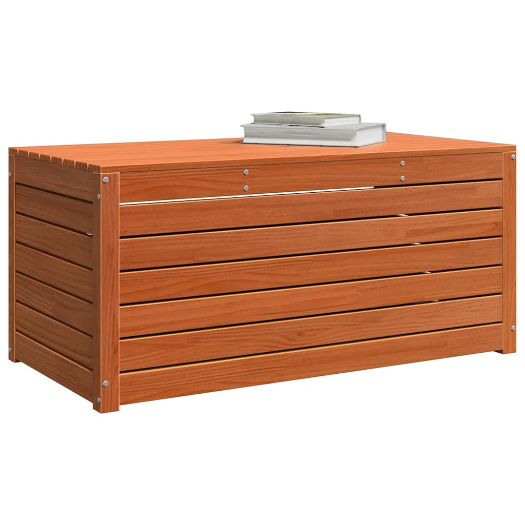 Opslagdoos Bewerkt hout 101 x 50,5 x 46,5 cm Wasbruin