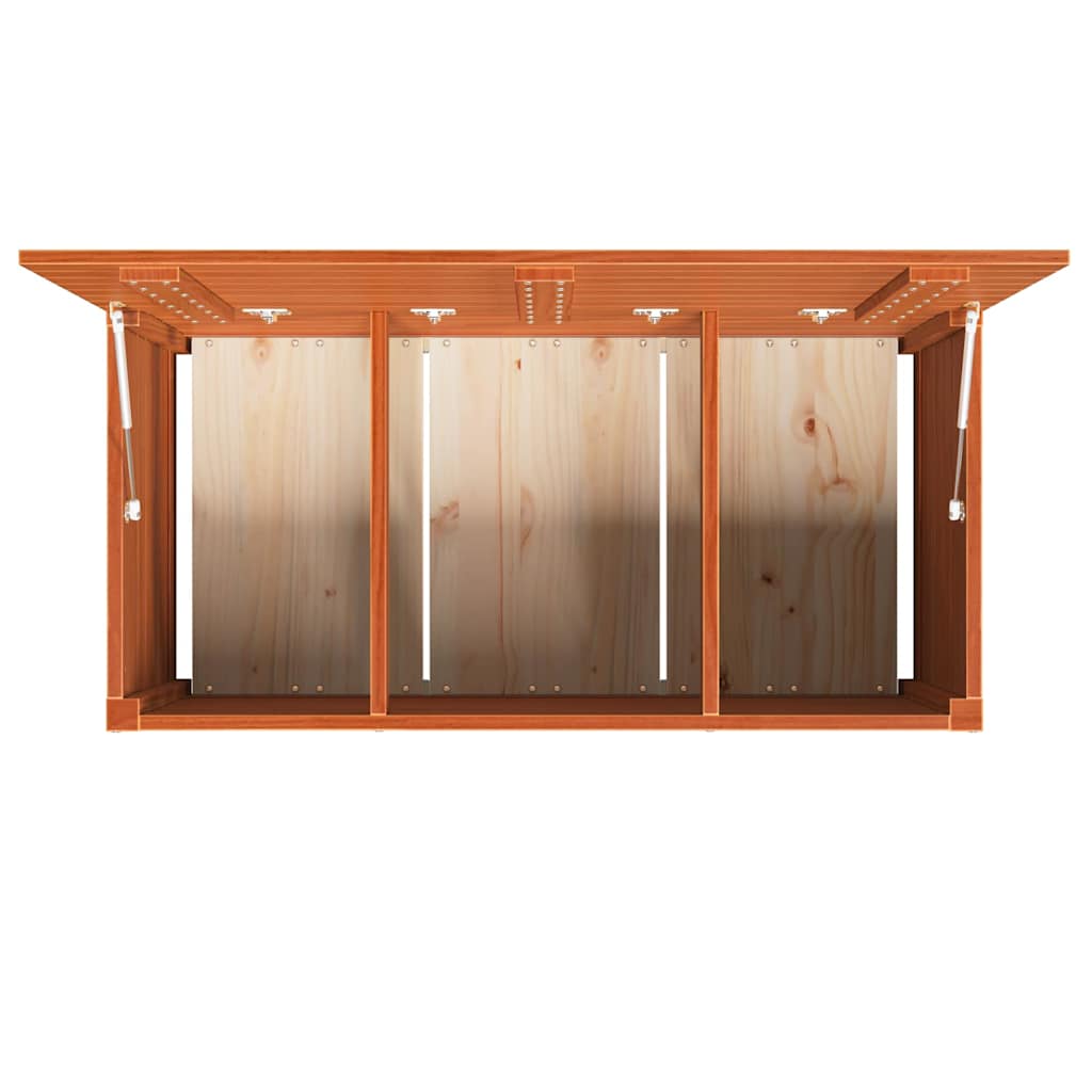 Opslagdoos Bewerkt hout 101 x 50,5 x 46,5 cm Wasbruin