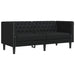 Woonkamer Bank 2 st Zwart Nep Leer