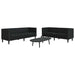 Woonkamer Bank 2 st Zwart Nep Leer