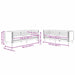 Woonkamer Bank 2 st Zwart Nep Leer