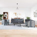 Woonkamer Bank 3 st Donkergrijs Fluweel