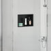Douche Niche Zwart 30 x 20 x 9,5 cm Roestvrij staal