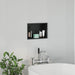 Douche Niche Zwart 30 x 20 x 9,5 cm Roestvrij staal