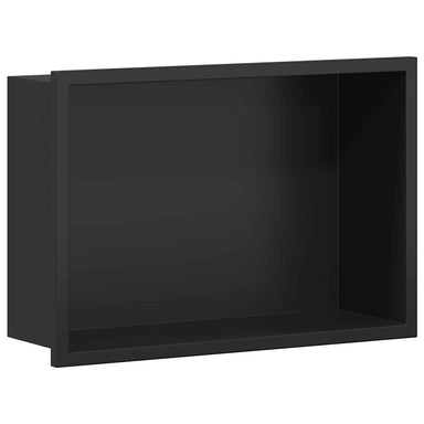Douche Niche Zwart 30 x 20 x 9,5 cm Roestvrij staal