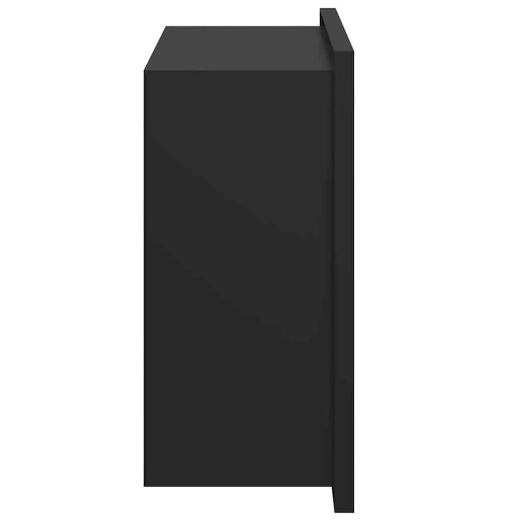 Douche Niche Zwart 30 x 20 x 9,5 cm Roestvrij staal